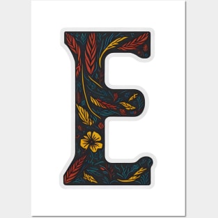 Letter E (I) Posters and Art